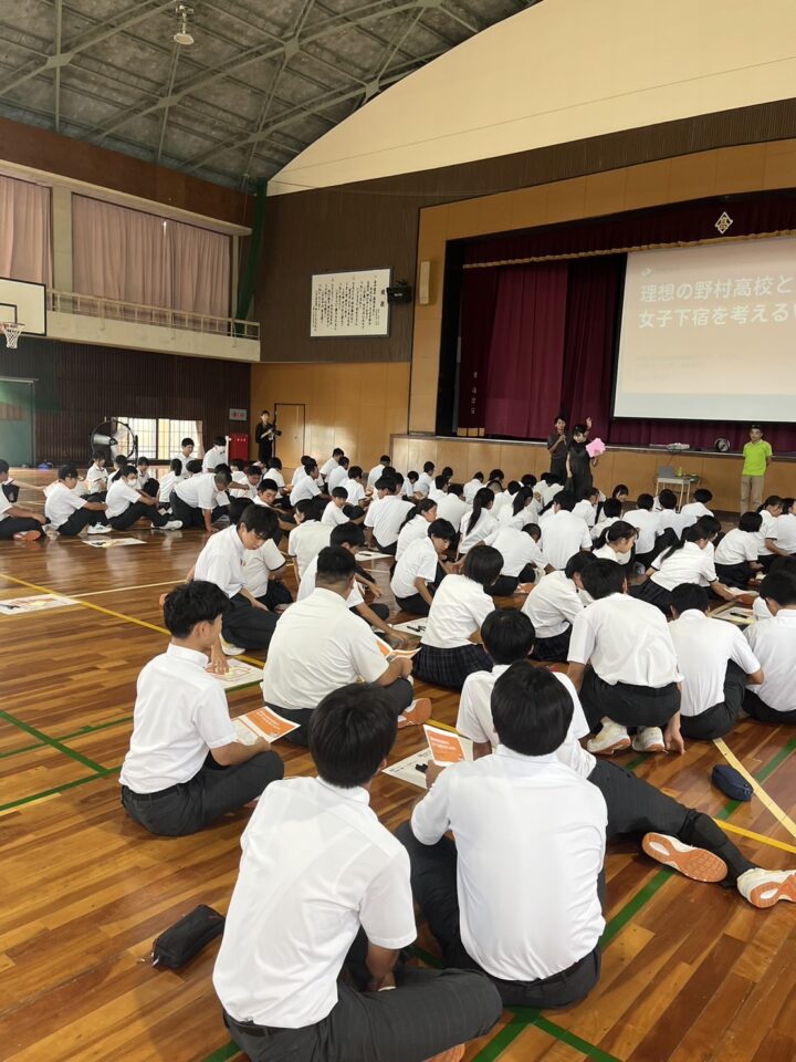 プロジェクト実践演習で野村高校でWSを行いました